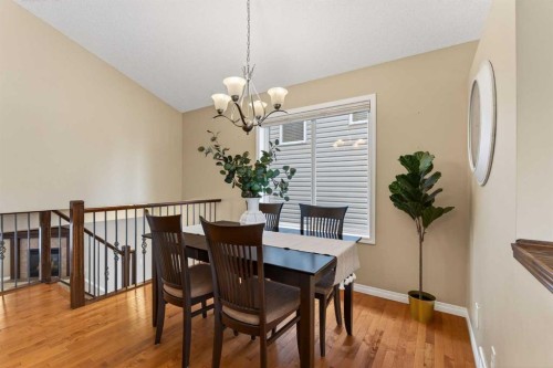 250 Silverado Plains Close Sw, Calgary, AB - Indoor Photo Showing Dining Room
