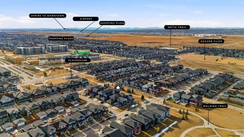 8 Redstone Passage Ne, Calgary, AB - Outdoor With View