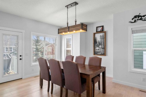 99 Ridge View Close, Cochrane, AB - Indoor Photo Showing Dining Room