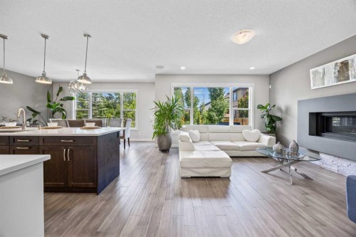 144 Legacy Mount Se, Calgary, AB - Indoor With Fireplace