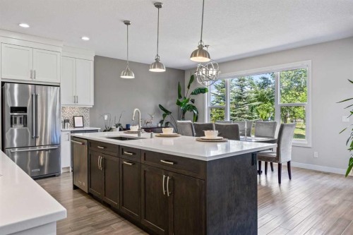 144 Legacy Mount Se, Calgary, AB - Indoor Photo Showing Kitchen With Upgraded Kitchen