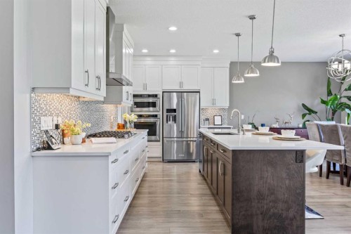 144 Legacy Mount Se, Calgary, AB - Indoor Photo Showing Kitchen With Upgraded Kitchen