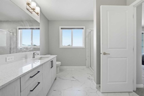 704 Creekstone Circle Sw, Calgary, AB - Indoor Photo Showing Bathroom