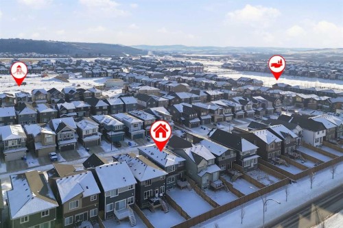 704 Creekstone Circle Sw, Calgary, AB - Outdoor With View