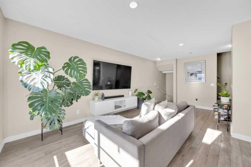 405 Redstone View Ne, Calgary, AB - Indoor Photo Showing Living Room