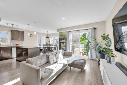 405 Redstone View Ne, Calgary, AB - Indoor Photo Showing Living Room