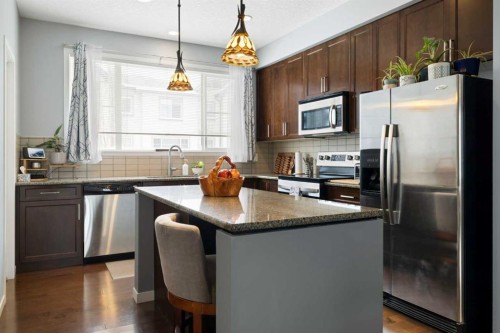 1815 Copperfield Boulevard Se, Calgary, AB - Indoor Photo Showing Kitchen With Stainless Steel Kitchen With Upgraded Kitchen