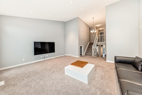 58 Sage Bluff View Nw, Calgary, AB - Indoor Photo Showing Living Room