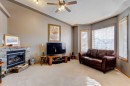 15 Strathford Close, Strathmore, AB  - Indoor Photo Showing Living Room With Fireplace 