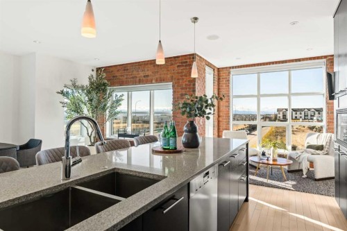 101 Aspen Meadows Hill Sw, Calgary, AB - Indoor Photo Showing Kitchen With Double Sink With Upgraded Kitchen