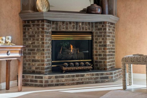 60 Woodpark Close Sw, Calgary, AB - Indoor Photo Showing Living Room With Fireplace