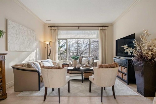 60 Woodpark Close Sw, Calgary, AB - Indoor Photo Showing Living Room
