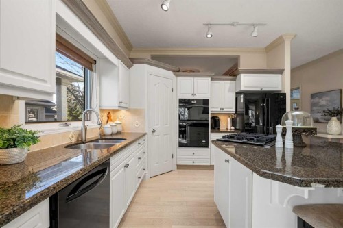 60 Woodpark Close Sw, Calgary, AB - Indoor Photo Showing Kitchen With Double Sink