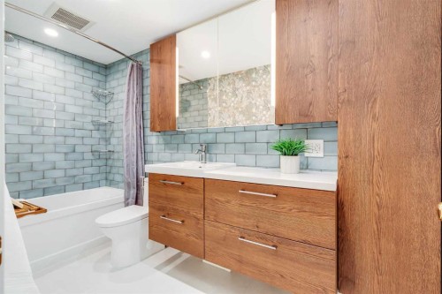 3011 32A Avenue Se, Calgary, AB - Indoor Photo Showing Bathroom