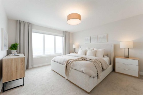 156 Precedence View, Cochrane, AB - Indoor Photo Showing Bedroom