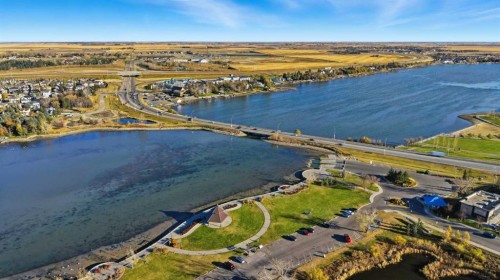 308 Viewpointe Terrace, Chestermere, AB - Outdoor With Body Of Water With View