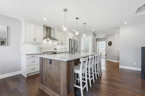 308 Viewpointe Terrace, Chestermere, AB - Indoor Photo Showing Kitchen With Upgraded Kitchen