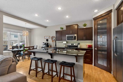 61 Sage Valley Manor Nw, Calgary, AB - Indoor Photo Showing Kitchen With Upgraded Kitchen
