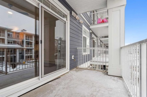 203-500 Auburn Meadows Common Se, Calgary, AB - Outdoor With Balcony With Exterior