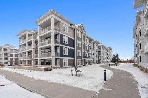 203-500 Auburn Meadows Common Se, Calgary, AB - Outdoor With Balcony With Facade