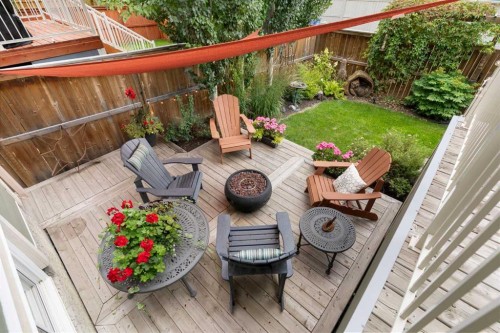 33 Sundown Grove, Cochrane, AB - Outdoor With Deck Patio Veranda