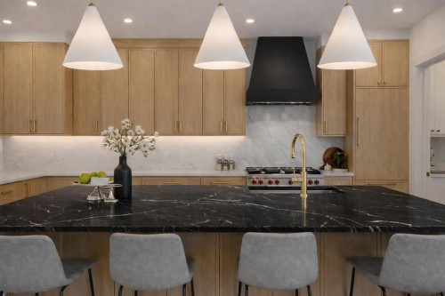 2207 Victoria Crescent Nw, Calgary, AB - Indoor Photo Showing Kitchen With Upgraded Kitchen