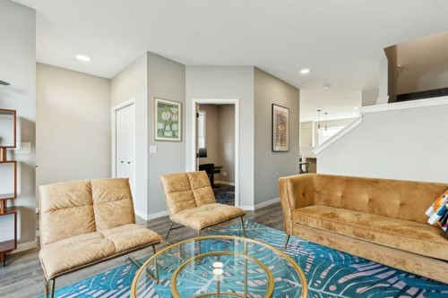 129 Dawson Drive, Chestermere, AB - Indoor Photo Showing Living Room