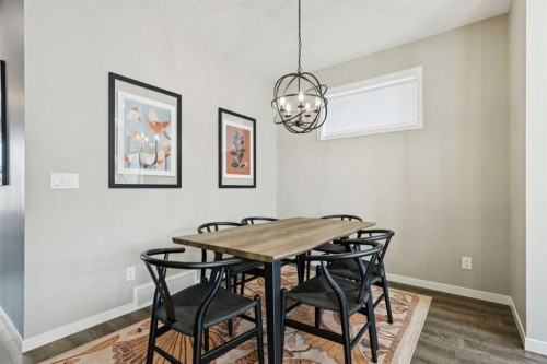 129 Dawson Drive, Chestermere, AB - Indoor Photo Showing Dining Room