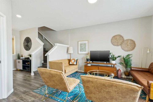 129 Dawson Drive, Chestermere, AB - Indoor Photo Showing Living Room