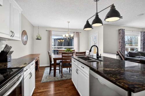 327 Chaparral Drive Se, Calgary, AB - Indoor Photo Showing Kitchen With Double Sink With Upgraded Kitchen