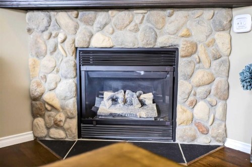 327 Chaparral Drive Se, Calgary, AB - Indoor With Fireplace