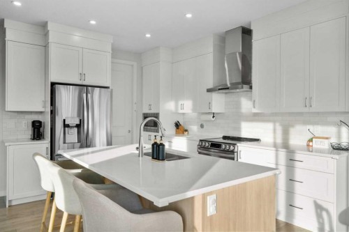 35 Cranbrook Mount Se, Calgary, AB - Indoor Photo Showing Kitchen With Upgraded Kitchen