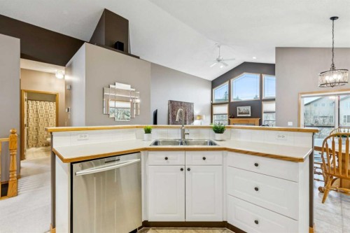 232 Springmere Place, Chestermere, AB - Indoor Photo Showing Kitchen With Double Sink
