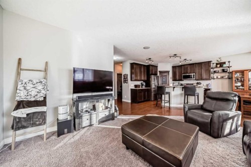 57 Silverado Skies Way Sw, Calgary, AB - Indoor Photo Showing Living Room