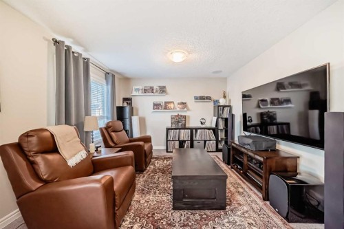 57 Silverado Skies Way Sw, Calgary, AB - Indoor Photo Showing Living Room