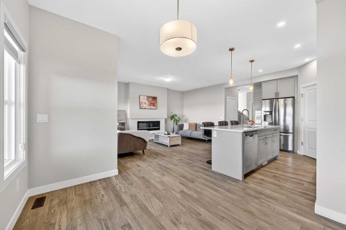 77 Belvedere Drive Se, Calgary, AB - Indoor Photo Showing Kitchen With Upgraded Kitchen