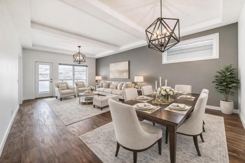 63 Riviera Court, Cochrane, AB - Indoor Photo Showing Dining Room