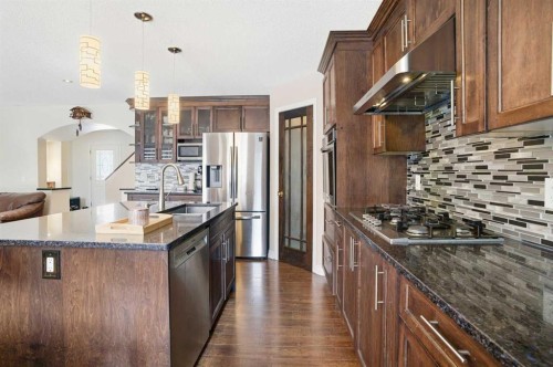 618 Citadel Drive Nw, Calgary, AB - Indoor Photo Showing Kitchen With Stainless Steel Kitchen With Upgraded Kitchen
