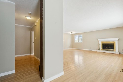 389 Capri Avenue Nw, Calgary, AB - Indoor With Fireplace