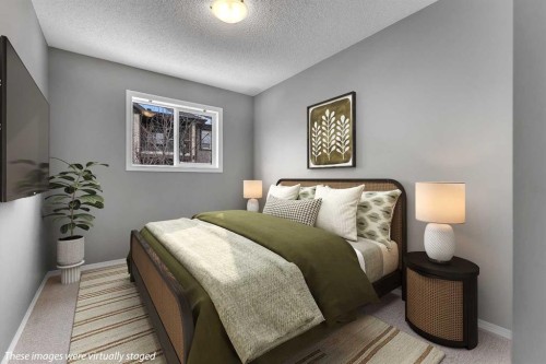 68 Panatella Villas Nw, Calgary, AB - Indoor Photo Showing Bedroom
