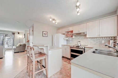 312 Cramond Close Se, Calgary, AB - Indoor Photo Showing Kitchen With Double Sink With Upgraded Kitchen