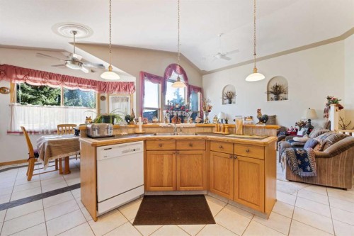 16 Arbour Estates View Nw, Calgary, AB - Indoor Photo Showing Kitchen With Double Sink