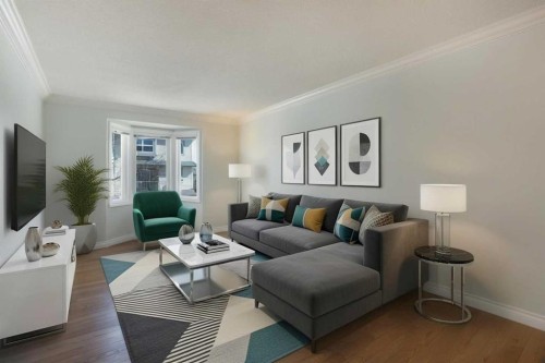 120 Cedarwood Lane Sw, Calgary, AB - Indoor Photo Showing Living Room