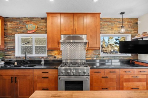 4636 Montana Drive Nw, Calgary, AB - Indoor Photo Showing Kitchen With Double Sink