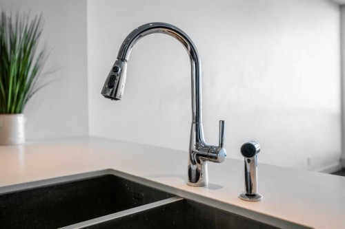 908-1501 6 Street Sw, Calgary, AB - Indoor Photo Showing Kitchen