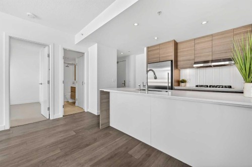 908-1501 6 Street Sw, Calgary, AB - Indoor Photo Showing Kitchen