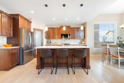 185 Auburn Glen Circle Se, Calgary, AB - Indoor Photo Showing Kitchen With Stainless Steel Kitchen With Upgraded Kitchen