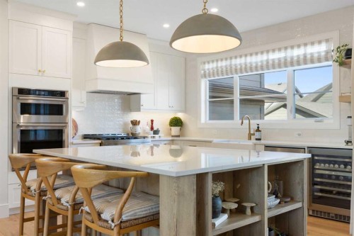 44 Alpine Common Sw, Calgary, AB - Indoor Photo Showing Kitchen With Upgraded Kitchen