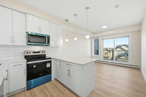 2307-15 Skyview Point Crescent Ne, Calgary, AB - Indoor Photo Showing Kitchen With Upgraded Kitchen