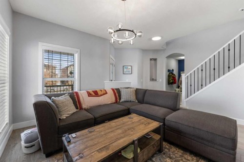 328 Rainbow  Falls Way, Chestermere, AB - Indoor Photo Showing Living Room